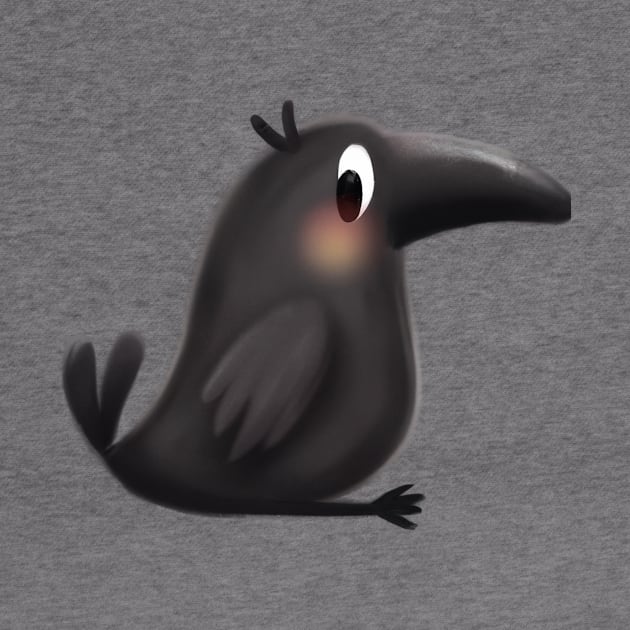 Cute Crow Drawing by Play Zoo